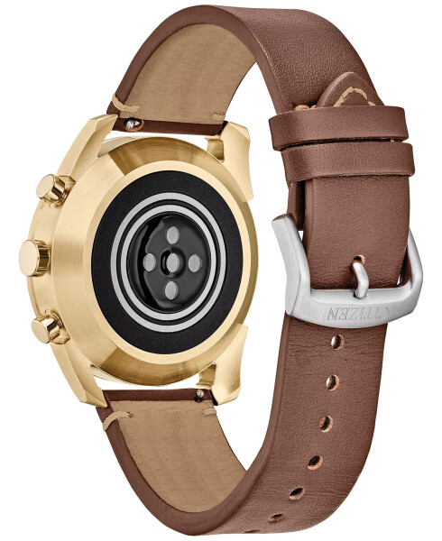 Erkaklar uchun CZ Smart Hybrid Sport jigarrang charm tasma smart soati 43mm jigarrang - 3