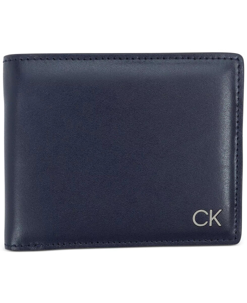 Erkaklar uchun Delfin Charm RFID Slimfold hamyon Navy - 1