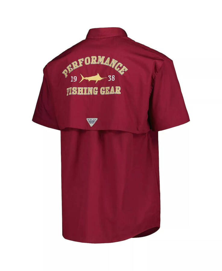 Erkaklar uchun Garnet Florida State Seminoles Bonehead tugmachali ko'ylak Garnet - 4