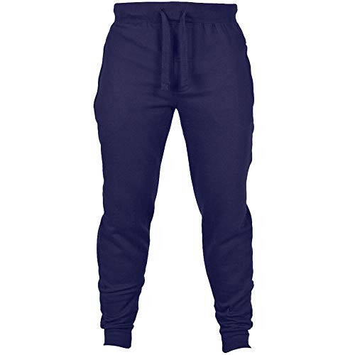 Erkaklar uchun Generic Joggers bo'sh bel, bir rangli cho'ntakli, erkin sport shimlari, zig'ir va neylon - 4