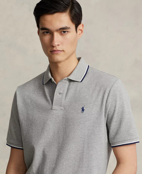 Erkaklar uchun Klassik Kesilgan Mesh Polo Ko'ylagi Andover Heather - 3