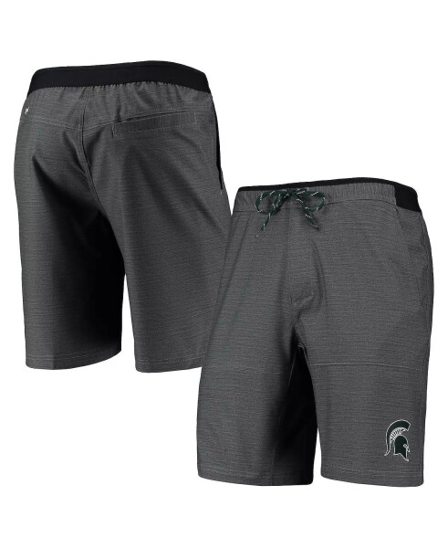 Erkaklar uchun kulrang Michigan State Spartans Twisted Creek Omni-Shield Shorts Gray - 1