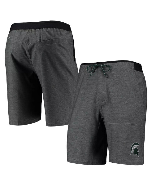 Erkaklar uchun kulrang Michigan State Spartans Twisted Creek Omni-Shield Shorts Gray - 2