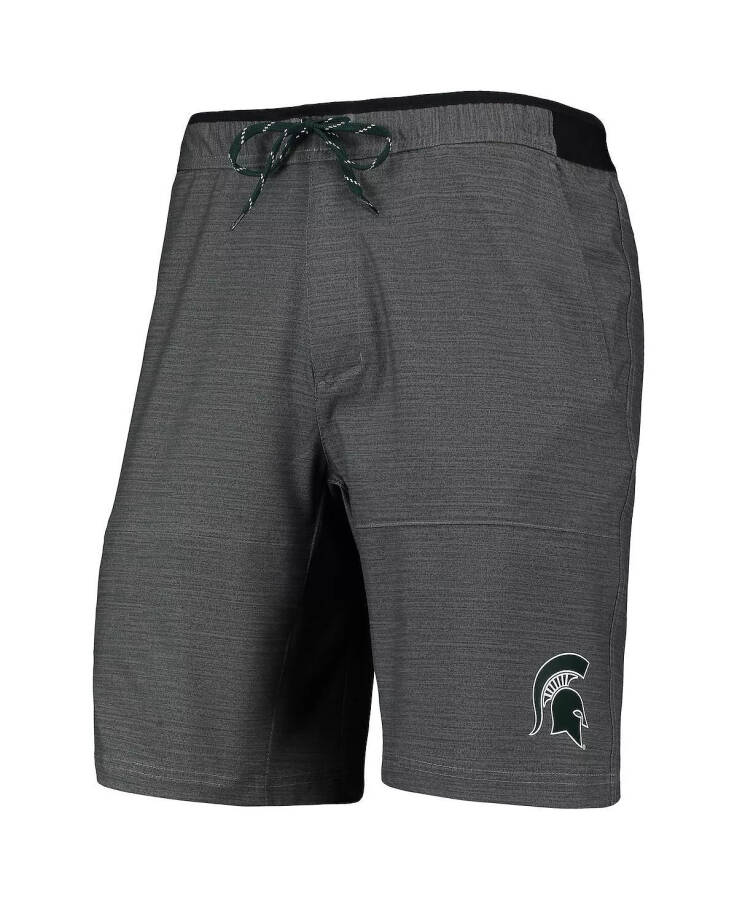 Erkaklar uchun kulrang Michigan State Spartans Twisted Creek Omni-Shield Shorts Gray - 3