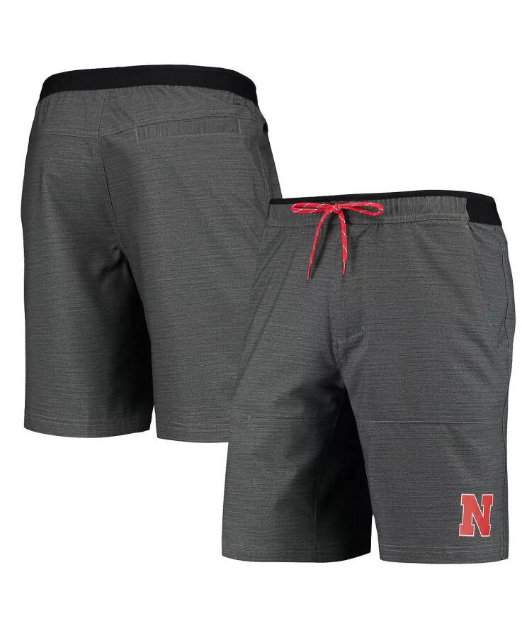 Erkaklar uchun kulrang Nebraska Huskers Twisted Creek Omni-Shield Shortlari Kulrang - 1