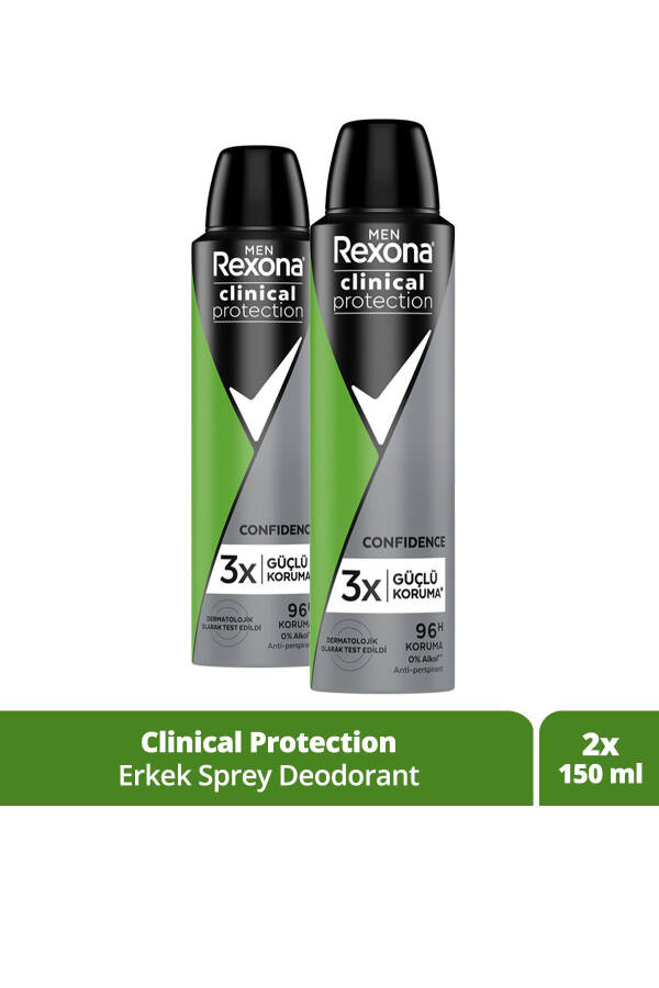 Erkaklar uchun Men Clinical Protection Sprey Deodoranti Confidence 96 soat himoya 150 Ml X2 - 22