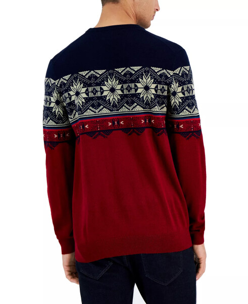 Erkaklar uchun Merino Genn Fair Isle sviteri, Macy's uchun yaratilgan, ko'k - 2