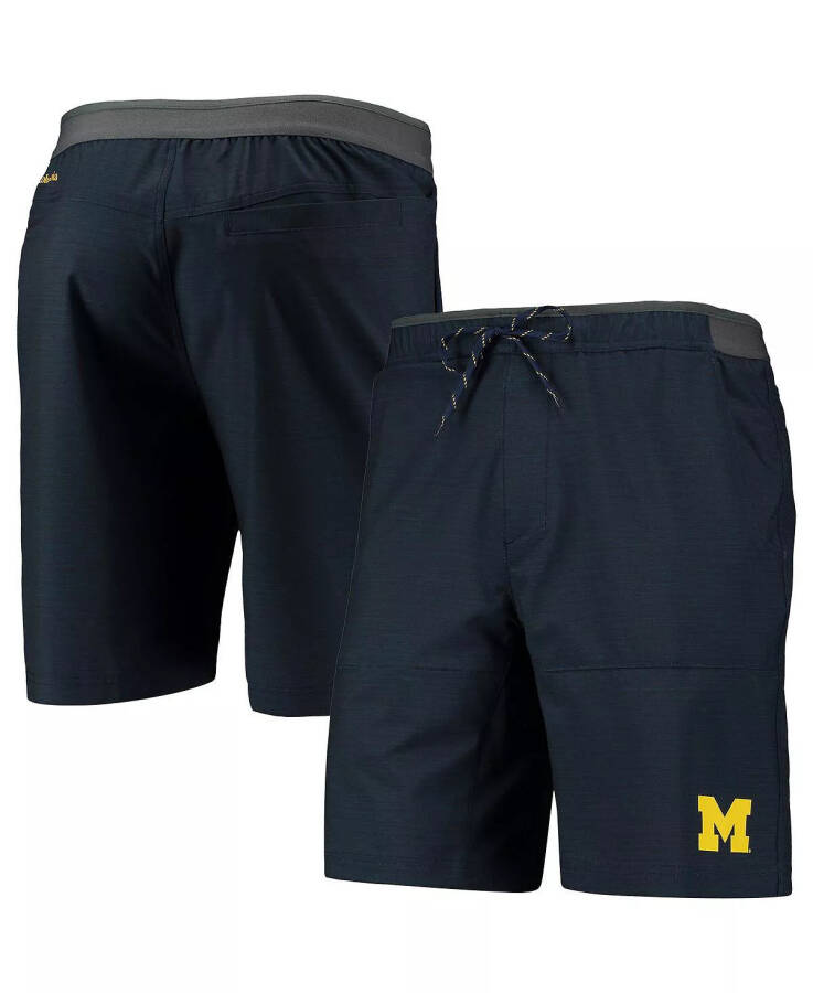 Erkaklar uchun Navy Michigan Wolverines Twisted Creek Omni-Shield Shortlari Navy - 1