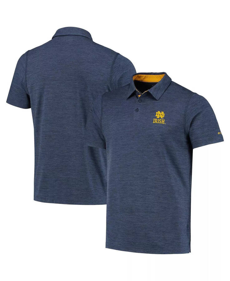 Erkaklar uchun Navy Notre Dame Fighting Irish Tech Trail Omni-Shade Polo Ko'ylagi Navy - 1