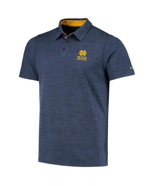 Erkaklar uchun Navy Notre Dame Fighting Irish Tech Trail Omni-Shade Polo Ko'ylagi Navy - 2