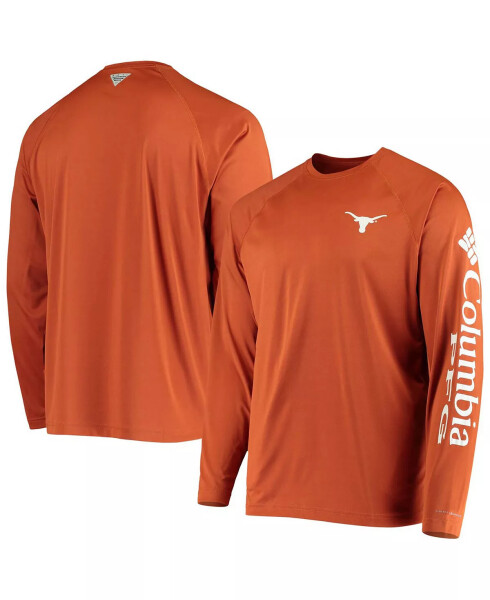 Erkaklar uchun PFG Burnt Orange Texas Longhorns Terminal Tackle Omni-Shade uzun yengli futbolkasi Burnt Orange - 1