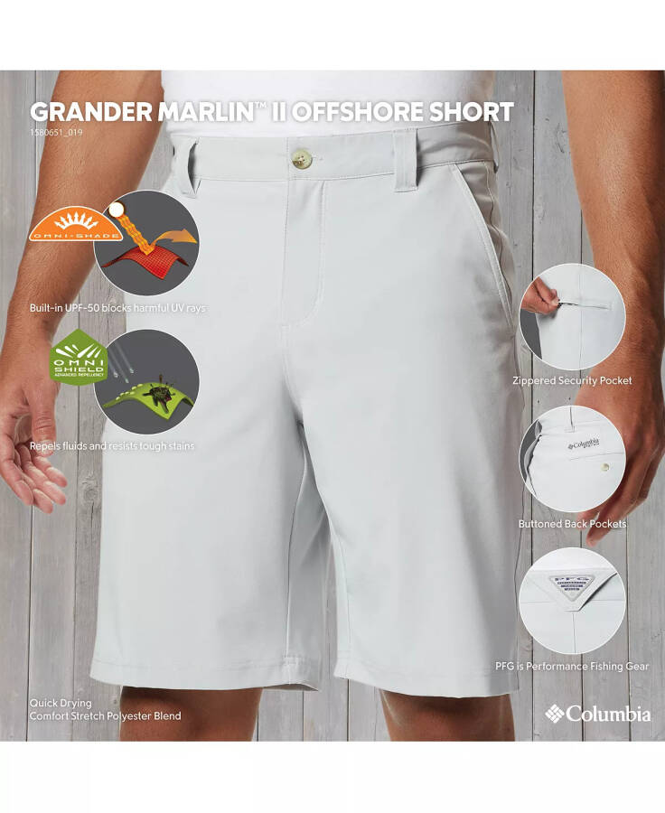 Erkaklar uchun PFG Grander Marlin II Offshore Short Cool Grey - 3