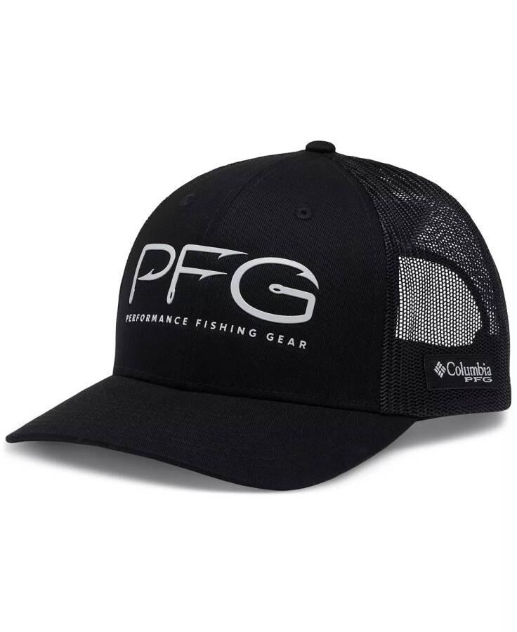 Erkaklar uchun PFG Hooks Snapback shlyapa qora, kumush P - 1