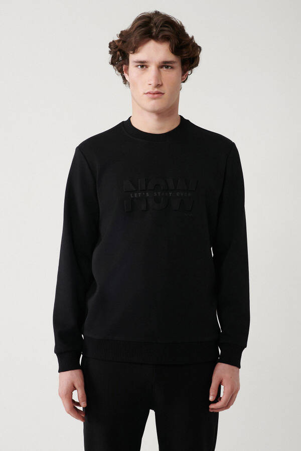 Erkaklar uchun qora jinsiy sweatshirt - 5