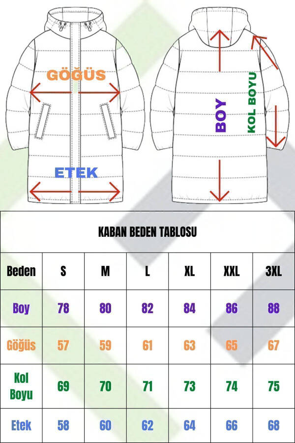 Erkaklar uchun qora junli ichki qismi suv va shamol o'tkazmaydigan kaputli qishki ko'ylagi & palto & parka - 5