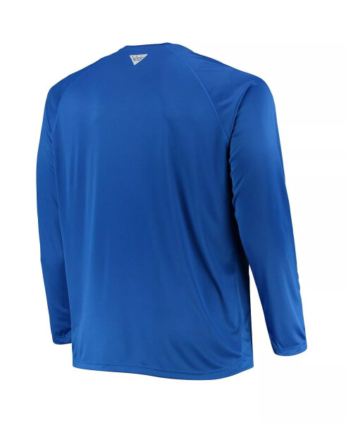 Erkaklar uchun Royal Kentucky Wildcats Big and Tall Terminal Tackle Omni-Shade uzun yengli Raglan futbolkasi Royal - 2