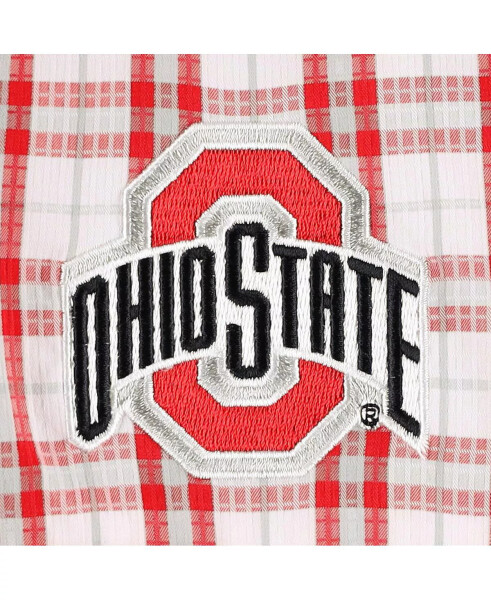 Erkaklar uchun Scarlet Ohio State Buckeyes Super Tamiami Omni-Wick uzun yengli tugmali ko'ylak Scarlet - 2