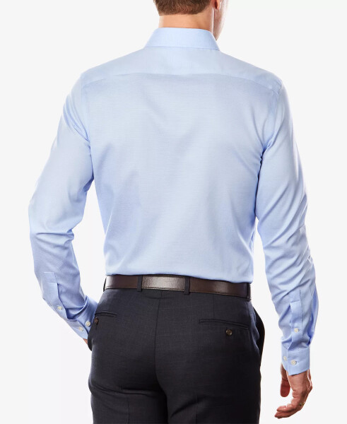 Erkaklar uchun Slim Fit Airsoft Performance Non-Iron Dress Shirt Light Blue - 12