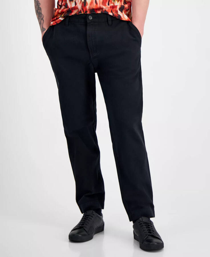 Erkaklar uchun tor kesimli chino shim Black - 1