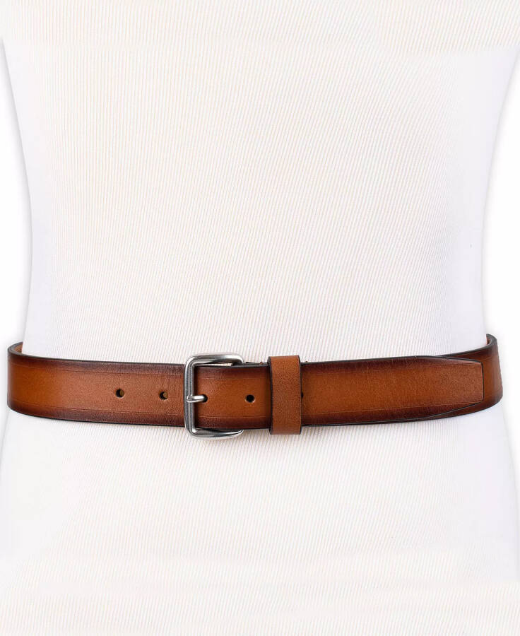 Erkaklar uchun Wakefield Burnished Dress Belt Tan kamar - 3