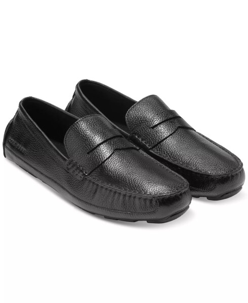 Erkaklar uchun Wyatt Slip-On Penny Drivers Black - 4