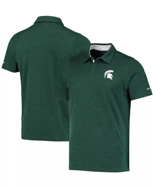 Erkaklar uchun yashil Michigan State Spartans Texnologiya Yo'li Kosmik Bo'yoq Omni-Shade Polo Yashil - 1