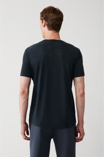 Erkek Antrasit Soft Touch Bisiklet Yaka Baskılı Regular Fit T-shirt A31y1195 - 14