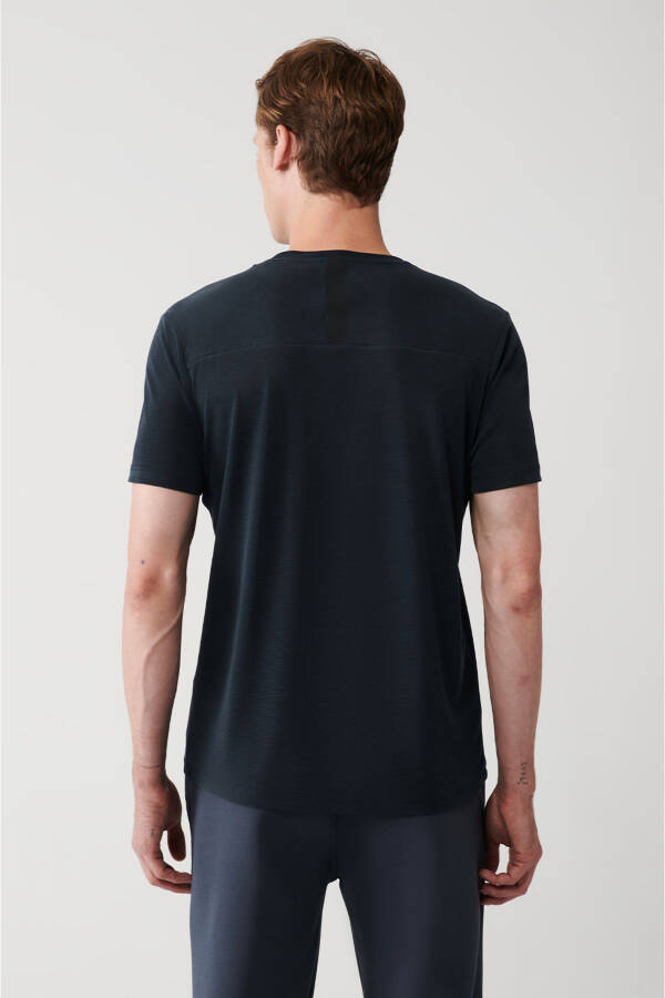 Erkek Antrasit Soft Touch Bisiklet Yaka Baskılı Regular Fit T-shirt A31y1195 - 9