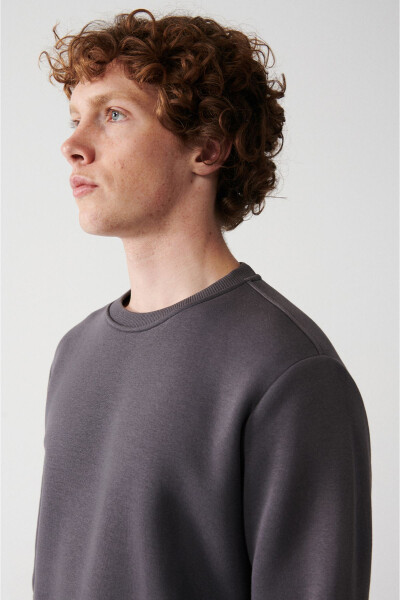 Erkek Antrasit Unisex Sweatshirt - 2