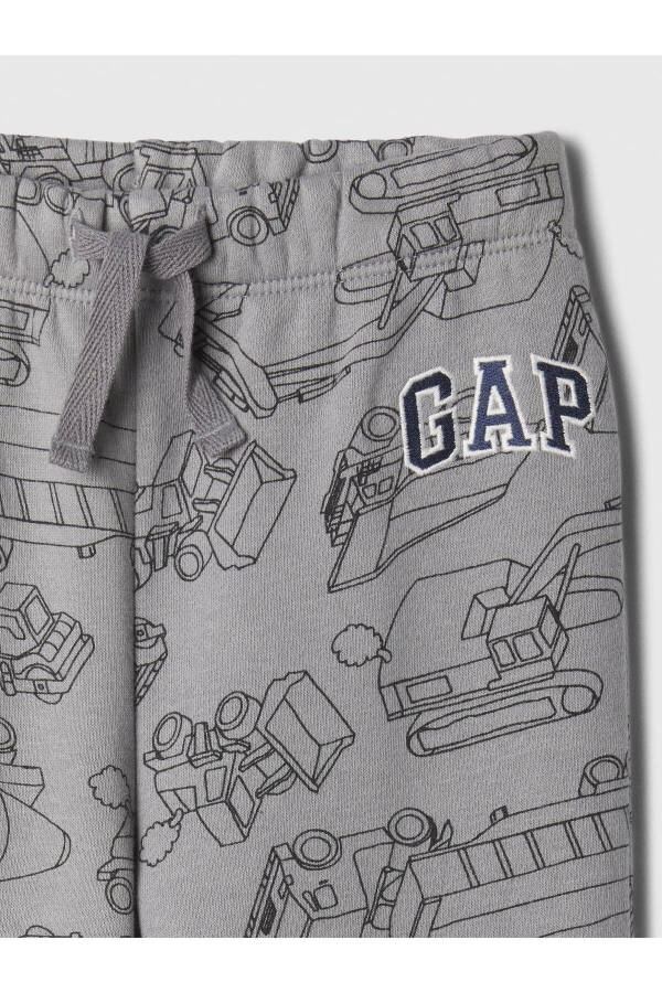 Erkek Bebek Gri Gap Logo Pull-On Jogger Fleece Eşofman Altı - 2