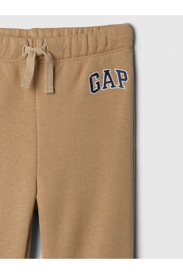 Erkek Bebek Kahverengi Gap Logo Pull-On Jogger Fleece Eşofman Altı - 7