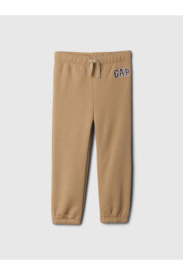 Erkek Bebek Kahverengi Gap Logo Pull-On Jogger Fleece Eşofman Altı - 3