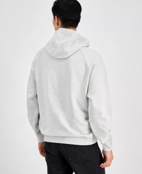 Erkek Bol Kesim Açık Gri Kapüşonlu Sweatshirt - 2