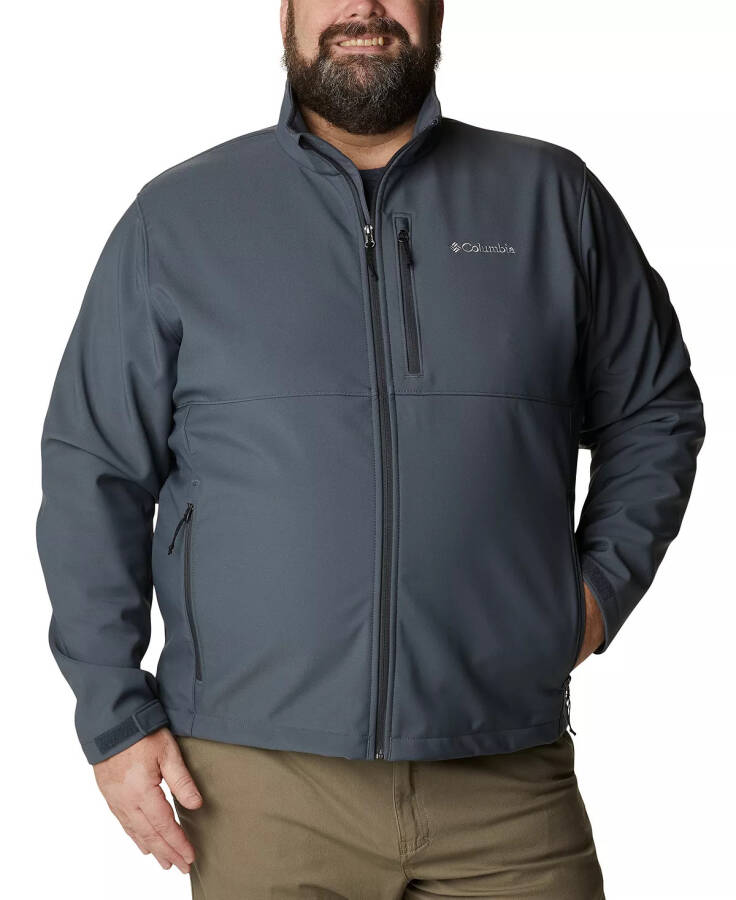 Erkek Büyük Beden Ascender Softshell Ceket Grafit - 1