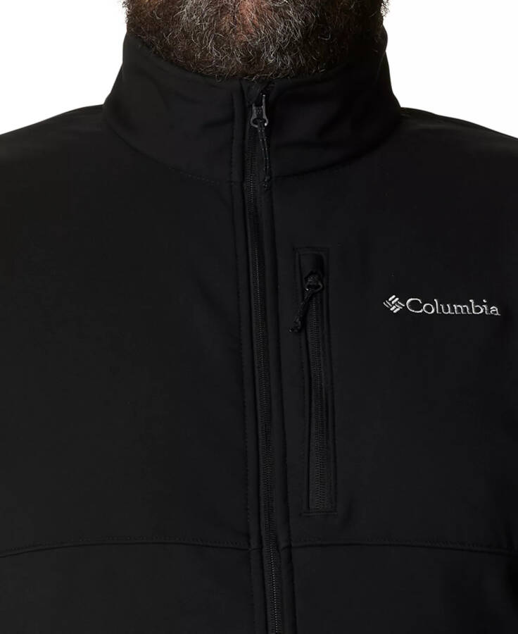 Erkek Büyük Beden Ascender Softshell Ceket Siyah - 4