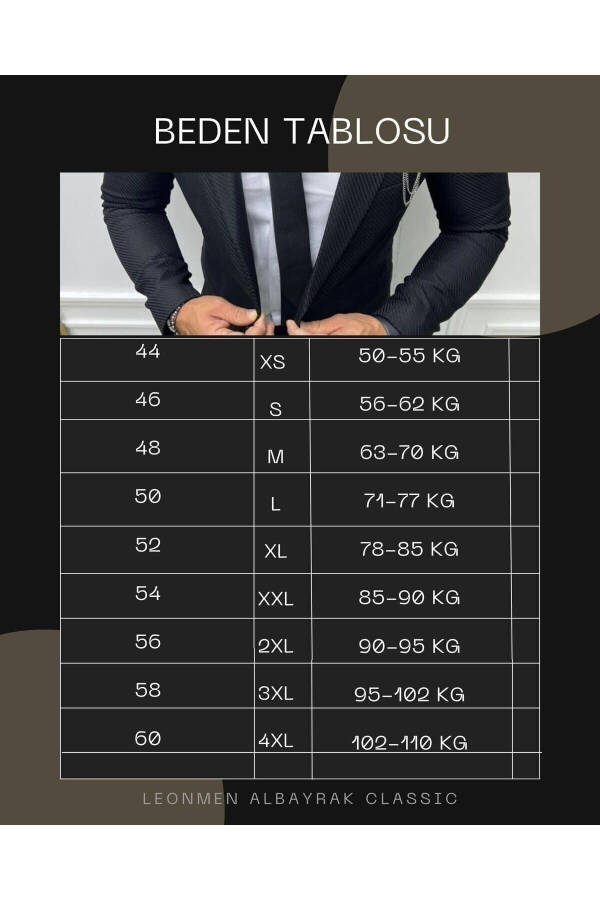 Erkek Ceket Slim Fit Dar Kesim - 2