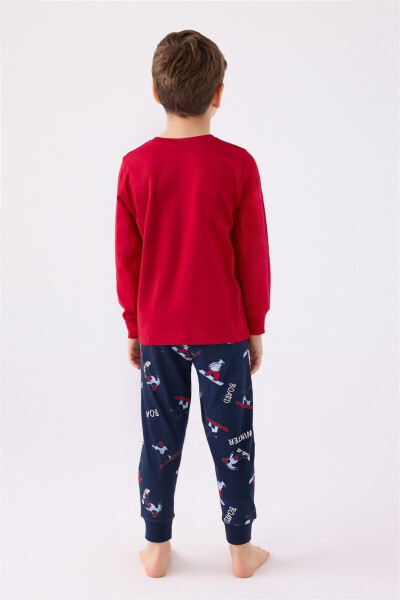 Erkek Çocuk Pijama Takımı Kırmızı RP3437-2 - 3