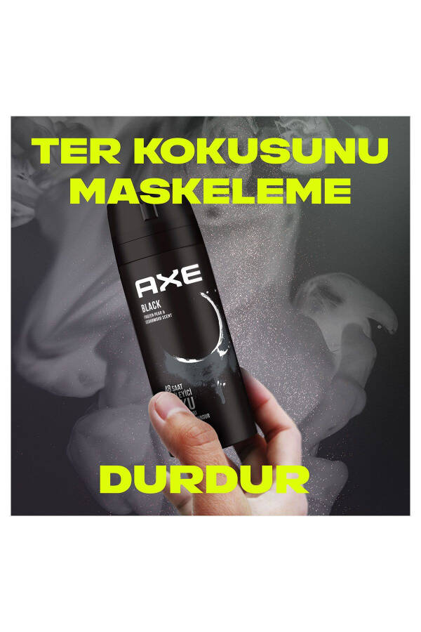 Erkek Deodorant & Bodyspray Black 48 Saat Etkileyici Koku Vücut Spreyi 150 ml X3 Adet - 19