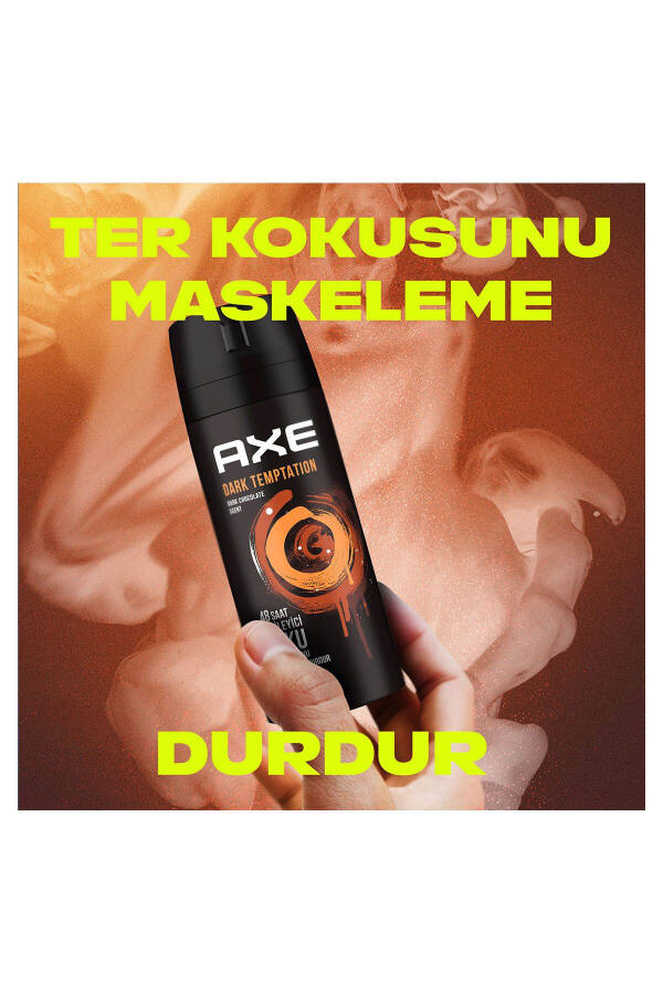 Erkek Deodorant & Bodyspray Dark Temptation 48 Saat Etkileyici Koku Vücut Spreyi 150 ml X3 Adet - 11