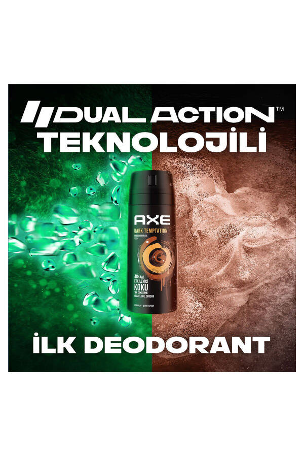 Erkek Deodorant & Bodyspray Dark Temptation 48 Saat Etkileyici Koku Vücut Spreyi 150 ml X3 Adet - 14