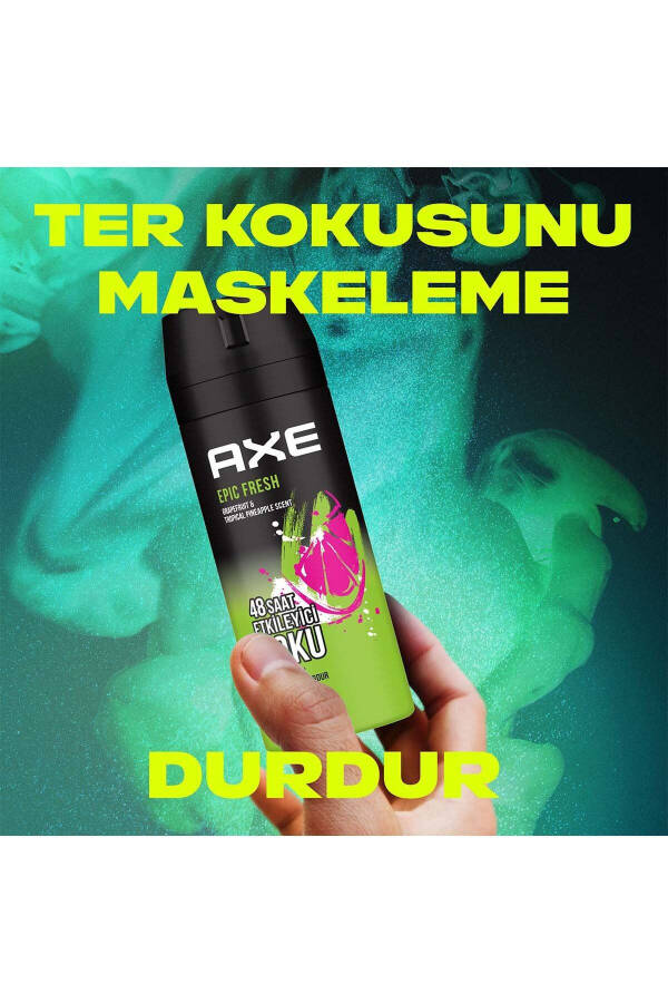 Erkek Deodorant & Bodyspray Epic Fresh 48 Saat Etkileyici Koku 150 ml X3 - 11