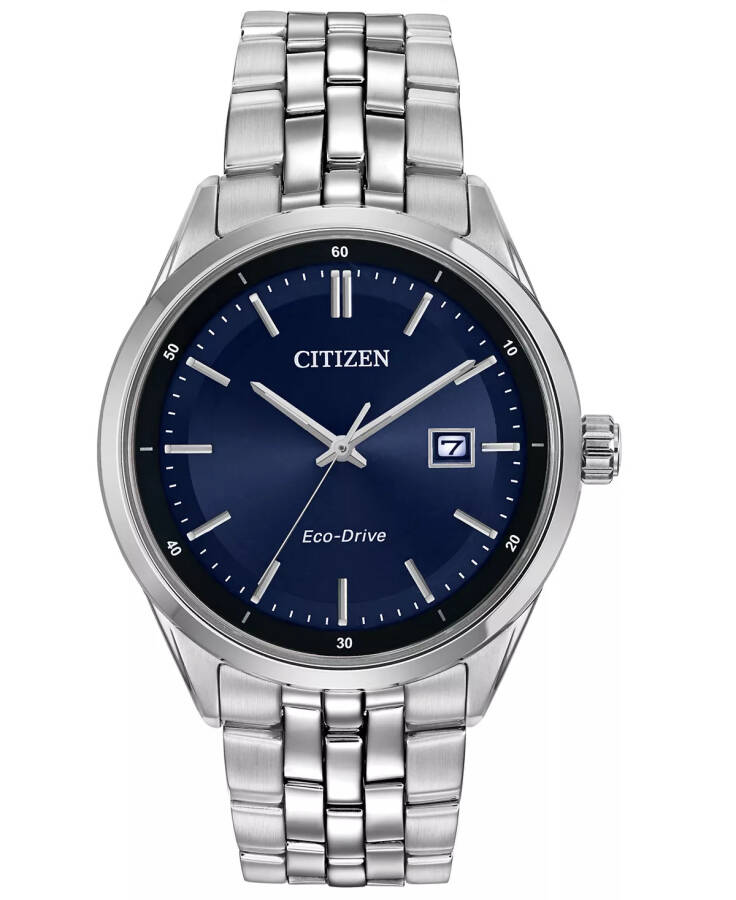 Erkek Eco-Drive Paslanmaz Çelik Bilezik Saat 41mm BM7251-53L Gümüş - 1