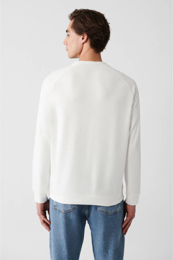 Erkek Ekru Soft Touch Sweatshirt - 8