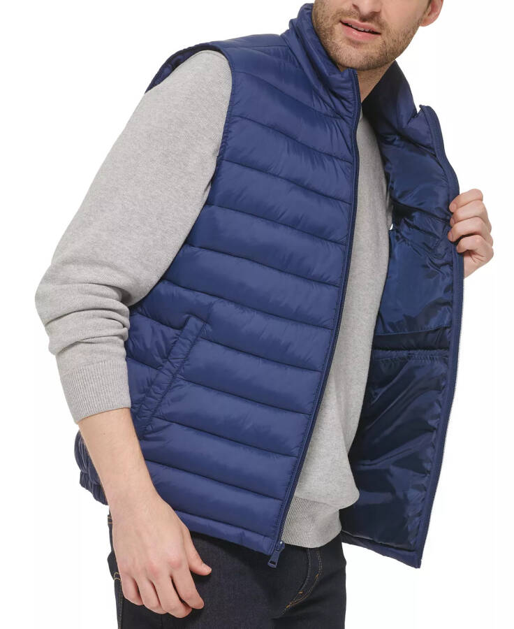 Erkek Fermuarlı Puffer Yelek Navy - 5