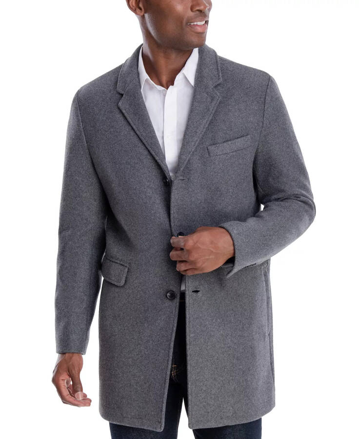 Erkek Ghent Slim Fit Palto Orta Gri - 8