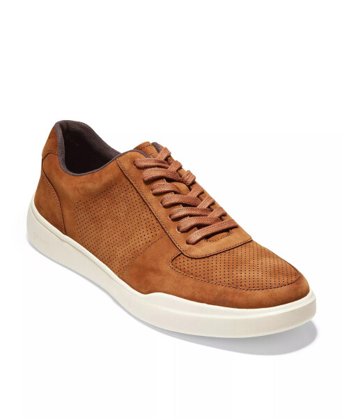 Erkek Grand Crosscourt Modern Perf Sneaker Optik Beyaz, Koyu Mavi - 13