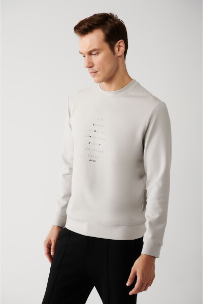 Erkek Gri Sweatshirt - 6