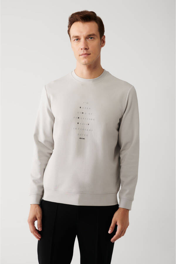 Erkek Gri Sweatshirt - 8