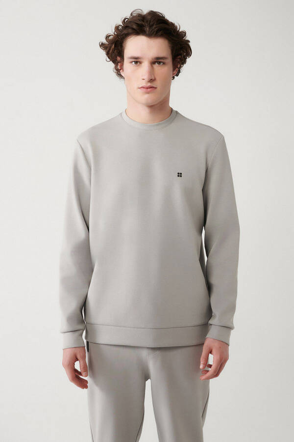 Erkek Gri Sweatshirt - 1