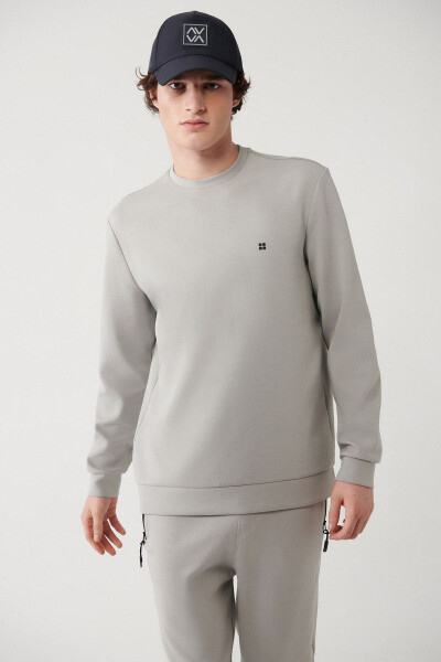 Erkek Gri Sweatshirt - 3